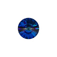 Vintage Swarovski Bermuda Blue and Gunmetal Unfoiled Self Back Button – 22L/14mm Vintage Swarovski Bermuda Blue and Gunmetal Unfoiled Self Back Button – 22L/14mm
