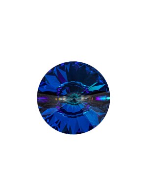 Vintage Swarovski Bermuda Blue and Gunmetal Unfoiled Self Back Button – 22L/14mm Vintage Swarovski Bermuda Blue and Gunmetal Unfoiled Self Back Button – 22L/14mm
