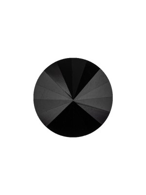 Vintage Swarovski Jet and Silver Cone-Shaped Shank Back Button – 25L/16mm Vintage Swarovski Jet and Silver Cone-Shaped Shank Back Button – 25L/16mm