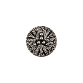 Vintage Gunmetal Classical Shank Back Glass Button – 22L/14mm Vintage Gunmetal Classical Shank Back Glass Button – 22L/14mm