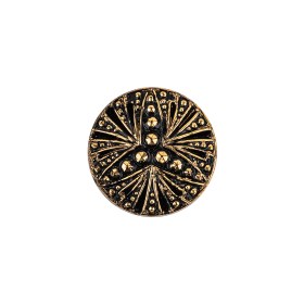 Vintage Bronze Classical Shank Back Glass Button – 28L/18mm Vintage Bronze Classical Shank Back Glass Button – 28L/18mm