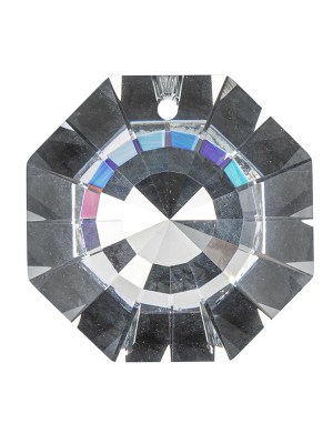 Vintage Swarovski Crystal Reverse Mirror Coated Faceted Pendant – 1.0625″ x 1.0625″ Vintage Swarovski Crystal Reverse Mirror Coated Faceted Pendant – 1.0625″ x 1.0625″