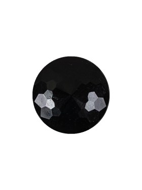 Vintage Jet Faceted Shank Back Glass Button – 25L/16mm Vintage Jet Faceted Shank Back Glass Button – 25L/16mm