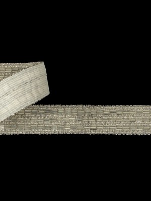 Vintage Silver Lined Seed and Bugle Beaded Striped Trim – 1.375″ Vintage Silver Lined Seed and Bugle Beaded Striped Trim – 1.375″