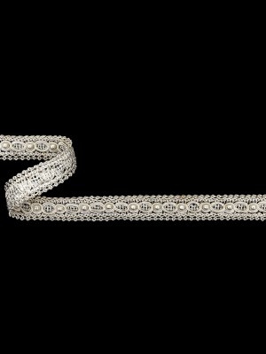 Vintage Ivory Gimp Braided Trim with Pearl Accents – 0.625″ Vintage Ivory Gimp Braided Trim with Pearl Accents – 0.625″