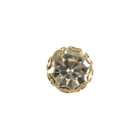 Vintage Crystal Rhinestone and Gold Edged Self Back Button – 20L/12.5mm Vintage Crystal Rhinestone and Gold Edged Self Back Button – 20L/12.5mm