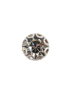 Vintage Swarovski Crystal Rhinestone and Silver Edged Self Back Button – 18L/11.5mm Vintage Swarovski Crystal Rhinestone and Silver Edged Self Back Button – 18L/11.5mm