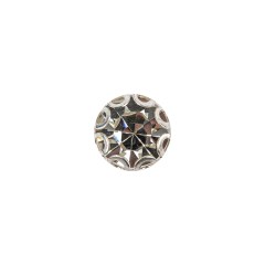Vintage Swarovski Crystal Rhinestone and Silver Edged Self Back Button – 18L/11.5mm Vintage Swarovski Crystal Rhinestone and Silver Edged Self Back Button – 18L/11.5mm