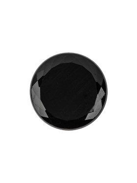 Vintage Jet Faceted Glass Button with Matte Black Center – 28L/18mm Vintage Jet Faceted Glass Button with Matte Black Center – 28L/18mm
