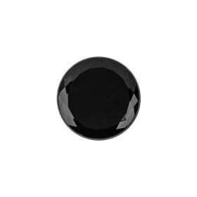 Vintage Jet Faceted Glass Button with Matte Black Center – 28L/18mm Vintage Jet Faceted Glass Button with Matte Black Center – 28L/18mm