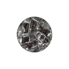 Vintage Twist Glass Shank Back Button with Silver Backing – 34L/21.5mm Vintage Twist Glass Shank Back Button with Silver Backing – 34L/21.5mm