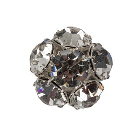 Vintage Crystal Rhinestones and Silver Metal Shank Back Button – 40L/25.5mm Vintage Crystal Rhinestones and Silver Metal Shank Back Button – 40L/25.5mm