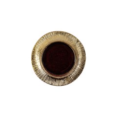 Vintage Ruby and Gilt Shank Back Metal Button – 32L/20mm Vintage Ruby and Gilt Shank Back Metal Button – 32L/20mm