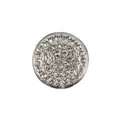Vintage Swarovski Crystal Rhinestones and Silver Metal Circular Shank Back Button – 32L/20mm Vintage Swarovski Crystal Rhinestones and Silver Metal Circular Shank Back Button – 32L/20mm