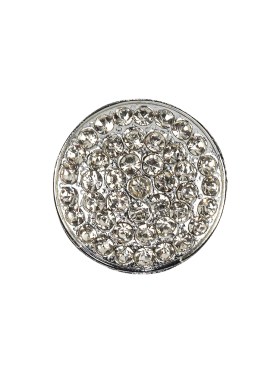 Vintage Swarovski Crystal Rhinestones and Silver Metal Circular Shank Back Button – 32L/20mm Vintage Swarovski Crystal Rhinestones and Silver Metal Circular Shank Back Button – 32L/20mm