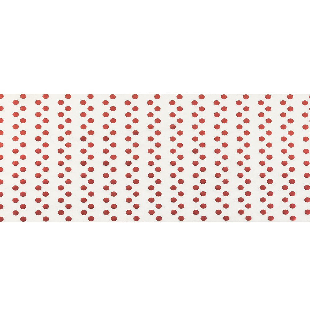 Vintage Metallic Red Polka Dots Iron-On Film – 4″ Vintage Metallic Red Polka Dots Iron-On Film – 4″