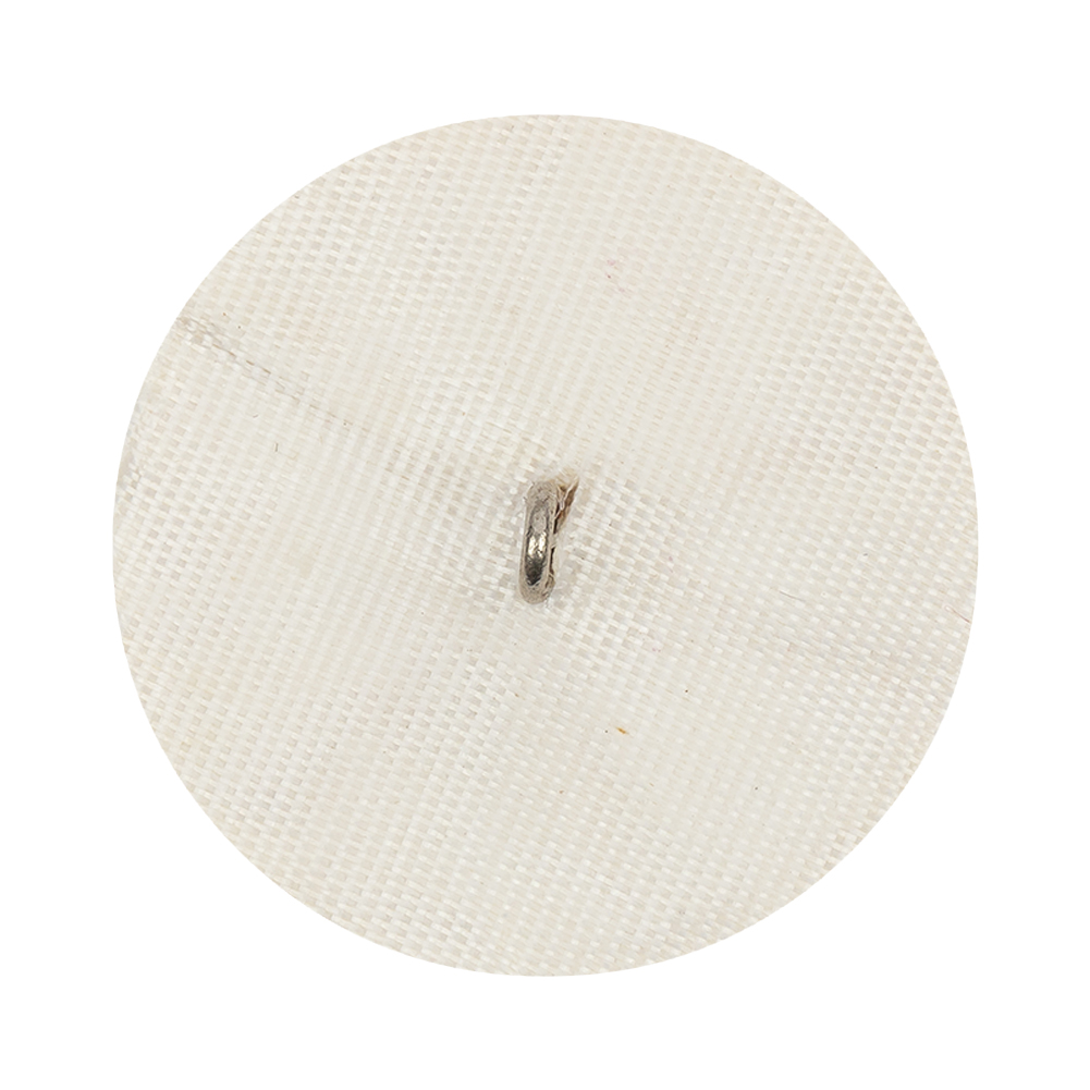 Vintage Lucent White Chop Beaded Dome Shaped Shank Back Button – 52L/33mm Vintage Lucent White Chop Beaded Dome Shaped Shank Back Button – 52L/33mm