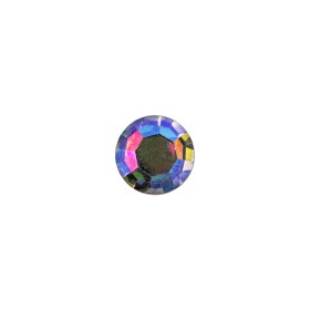 Vintage Swarovski Crystal AB and Silver Shank Back Button – 16L/10mm Vintage Swarovski Crystal AB and Silver Shank Back Button – 16L/10mm