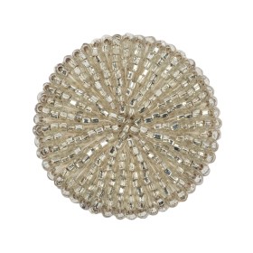 Vintage Silver Lined Beaded Shank Back Button – 50L/32mm Vintage Silver Lined Beaded Shank Back Button – 50L/32mm