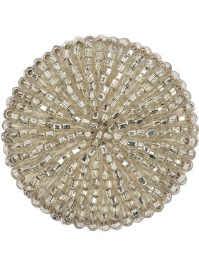 Vintage Silver Lined Beaded Shank Back Button – 50L/32mm Vintage Silver Lined Beaded Shank Back Button – 50L/32mm