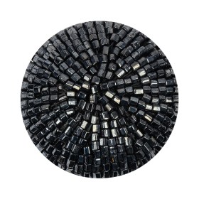 Vintage Gunmetal Chop Beaded Dome Shaped Shank Back Button – 52L/33mm Vintage Gunmetal Chop Beaded Dome Shaped Shank Back Button – 52L/33mm
