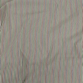 Burnt Russet, Duck Green and Crown Blue Striped Stretch Cotton Woven Burnt Russet, Duck Green and Crown Blue Striped Stretch Cotton Woven