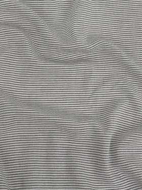 Parisian Night and Blanc de Blanc Chalk Striped Drapey Cotton Woven Parisian Night and Blanc de Blanc Chalk Striped Drapey Cotton Woven