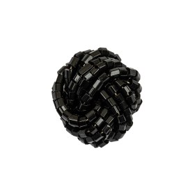 Vintage Jet Chop Beaded Knotted Shank Back Button – 36L/23mm Vintage Jet Chop Beaded Knotted Shank Back Button – 36L/23mm