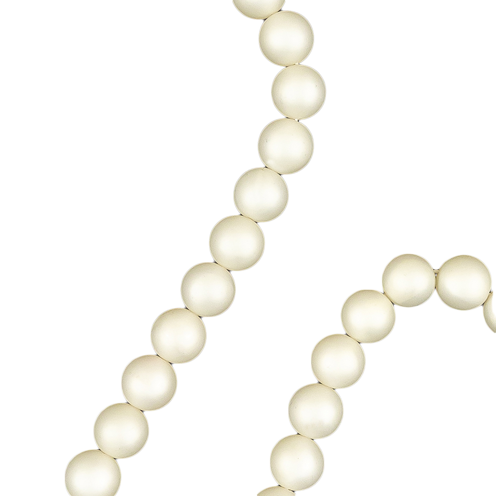 Vintage 10mm Matte Pearl Beaded Strand - 15"