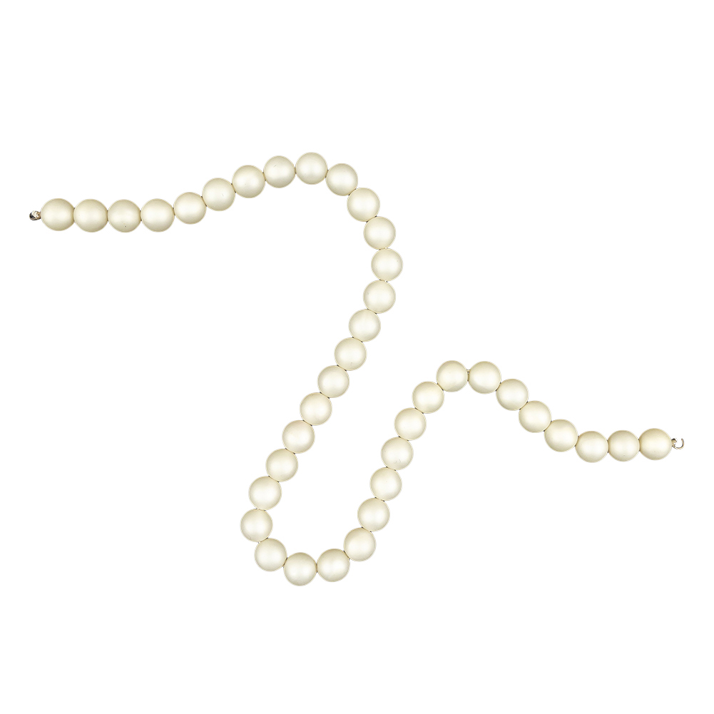 Vintage 10mm Matte Pearl Beaded Strand – 15″ Vintage 10mm Matte Pearl Beaded Strand – 15″
