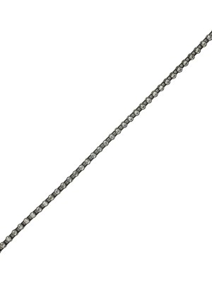 Vintage Black and AB Crystal Single Row Rhinestone Trim – 0.125″ Vintage Black and AB Crystal Single Row Rhinestone Trim – 0.125″