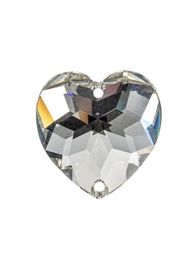 Vintage Swarovski Crystal Heart Sew-On Rhinestone – 24mm Vintage Swarovski Crystal Heart Sew-On Rhinestone – 24mm