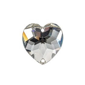 Vintage Swarovski Crystal Heart Sew-On Rhinestone – 24mm Vintage Swarovski Crystal Heart Sew-On Rhinestone – 24mm