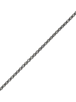 Vintage Crystal and Black Small Rhinestone Trimming – 2mm Vintage Crystal and Black Small Rhinestone Trimming – 2mm