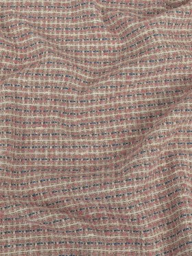 Italian Light Pink, Riviera and Metallic Silver Cotton Tweed Italian Light Pink, Riviera and Metallic Silver Cotton Tweed