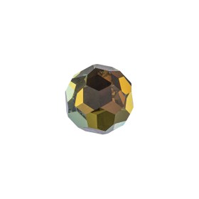 Vintage Swarovski Crystal and Tabac Faceted Shank Back Ball Button – 22L/14mm Vintage Swarovski Crystal and Tabac Faceted Shank Back Ball Button – 22L/14mm