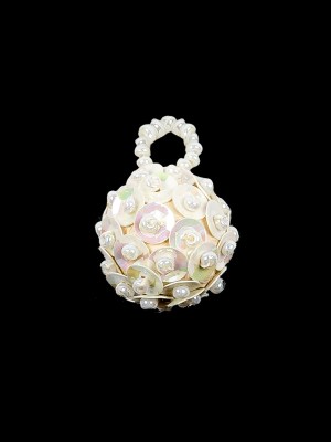 Vintage AB Sequins and Opal Seed Beaded Tassel Applique – 0.625″ Vintage AB Sequins and Opal Seed Beaded Tassel Applique – 0.625″