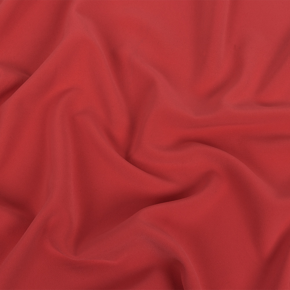 Italian Flamingo Pink Stretch Polyester Crepe Italian Flamingo Pink Stretch Polyester Crepe