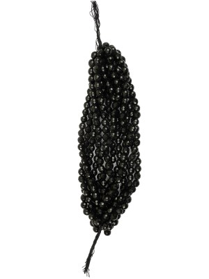 Vintage Jet Faceted Beaded Strands Bundle – 12mm Vintage Jet Faceted Beaded Strands Bundle – 12mm