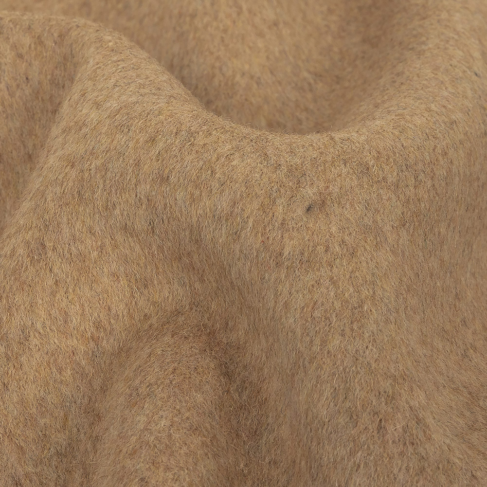 Gilded Beige Wool and Cashmere Double Cloth