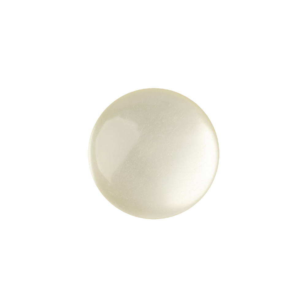 Vintage Ivory Pearlescent Flat Shank Back Plastic Button – 28L/18mm Vintage Ivory Pearlescent Flat Shank Back Plastic Button – 28L/18mm