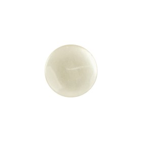 Vintage Ivory Pearlescent Flat Shank Back Plastic Button – 22L/14mm Vintage Ivory Pearlescent Flat Shank Back Plastic Button – 22L/14mm