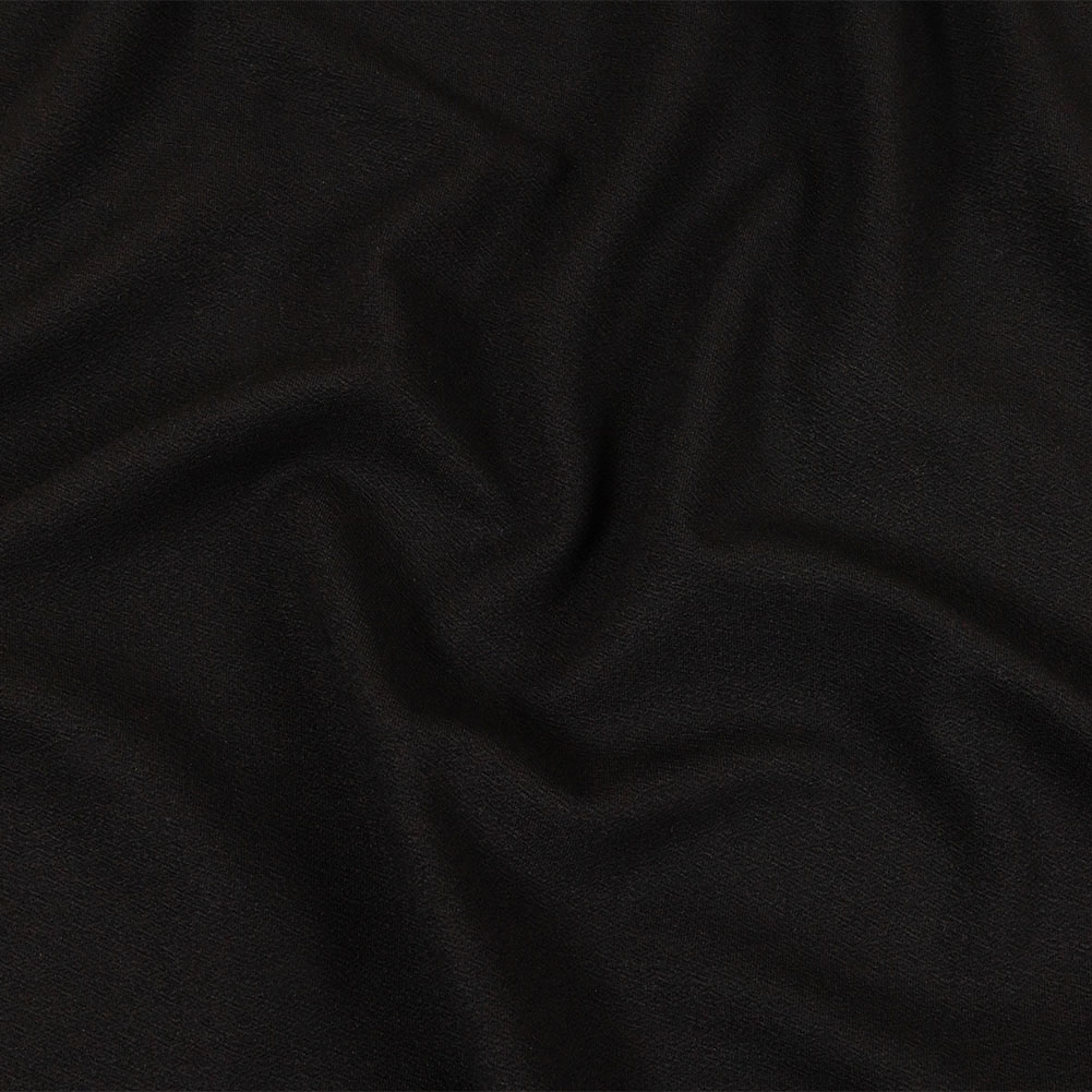 Black Stretch Polyester Crepe Black Stretch Polyester Crepe