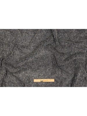 Heathered Gray Rib Knit Faux Fur Heathered Gray Rib Knit Faux Fur