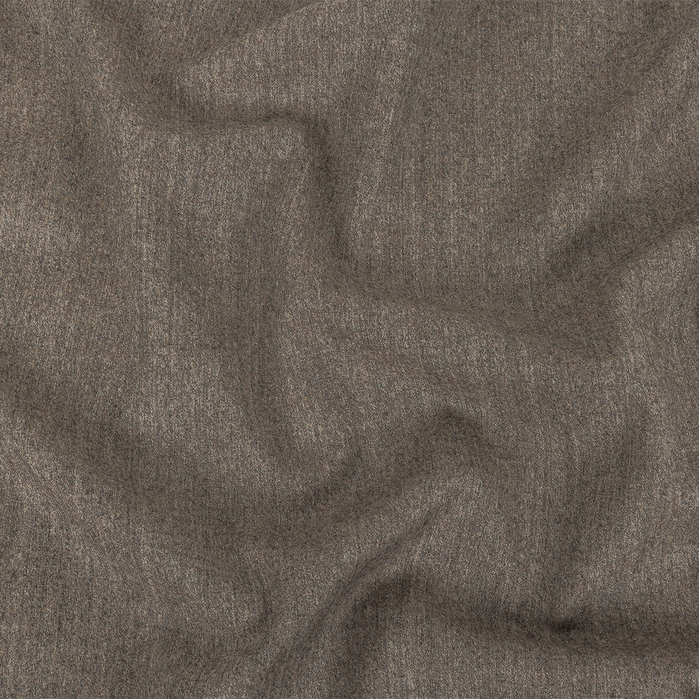 Italian Heathered Greige Super 110 Flannel Wool Suiting Italian Heathered Greige Super 110 Flannel Wool Suiting