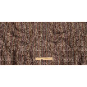 Brown and Multicolor Cotton and Wool Tweed Brown and Multicolor Cotton and Wool Tweed