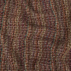 Brown and Multicolor Cotton and Wool Tweed Brown and Multicolor Cotton and Wool Tweed