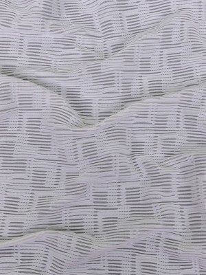 Optic White Geometric Jacquard Stretch Knit Optic White Geometric Jacquard Stretch Knit