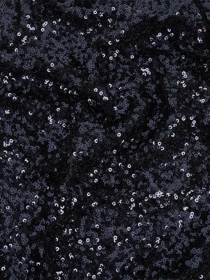 Neon Navy Clustered Baby Sequins on Stretch Mesh Neon Navy Clustered Baby Sequins on Stretch Mesh