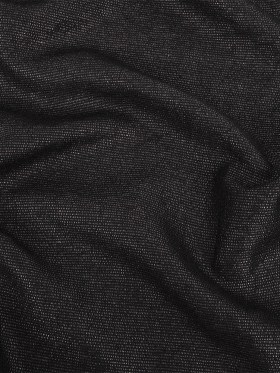 Italian Black on Black Striped Blended Cotton Woven Italian Black on Black Striped Blended Cotton Woven